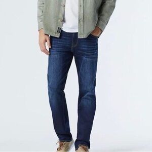 Mens blue slim fit skinny jeans denim & denim wear winter retro straight pants